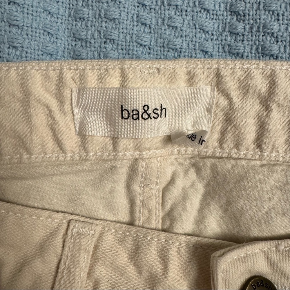 ba&sh Ruth Off White Straight Leg Jeans - Women’s 6 - Picture 8 of 14